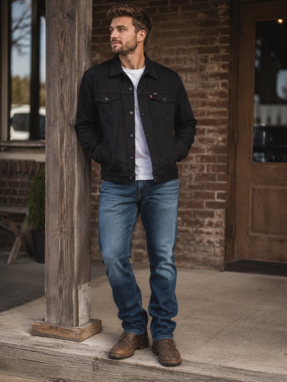 Levi’s Men’s 2XL Black Trucker Jacket Denim Jean Jacket NWT